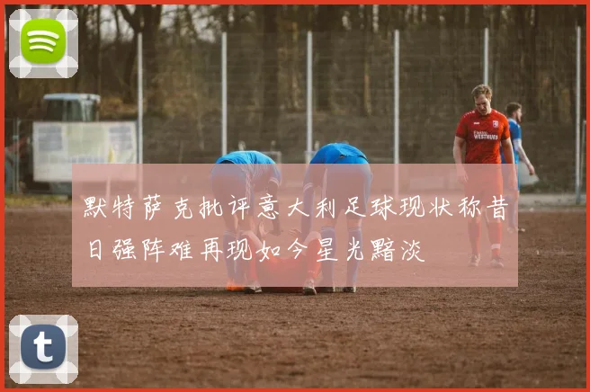 默特萨克批评意大利足球现状称昔日强阵难再现如今星光黯淡